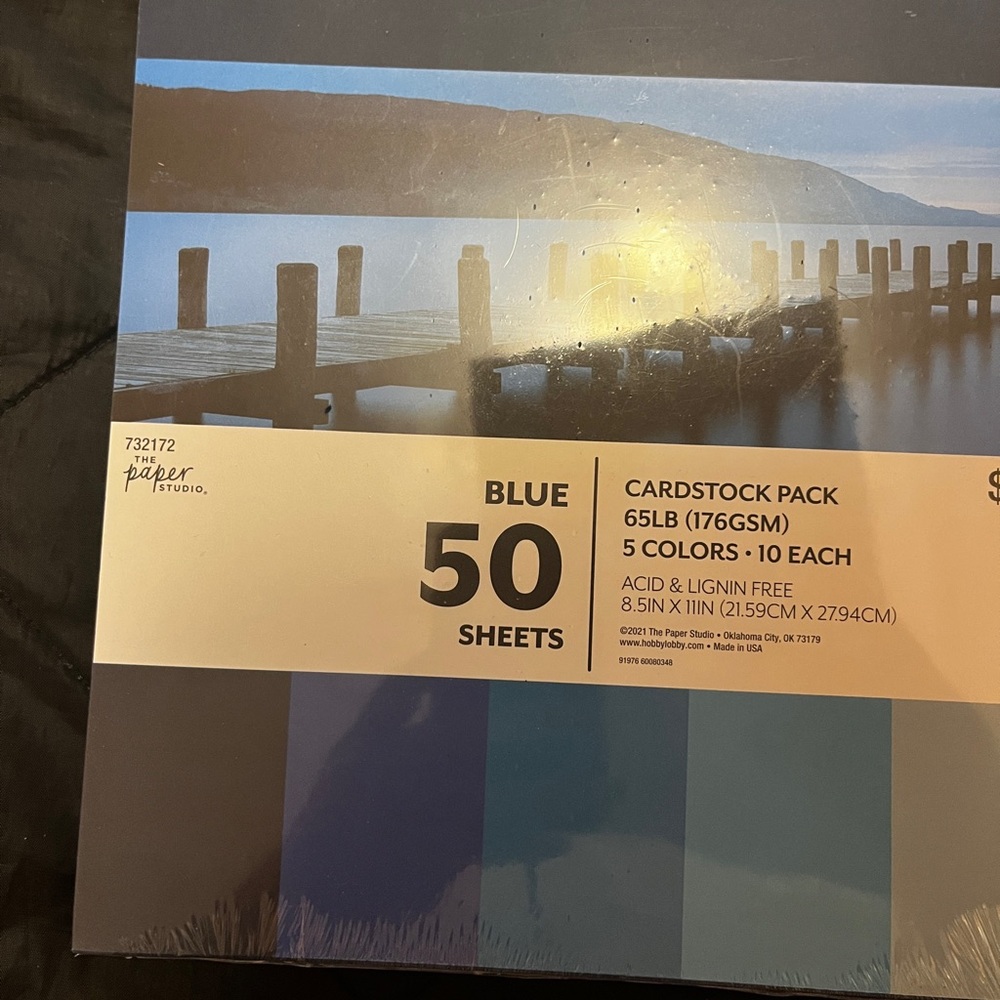 Paper Studio Blue Cardstock Pack